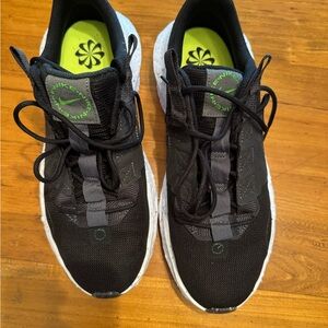 Nike Women’s Crater Impact Black and Neon Green Sneakers